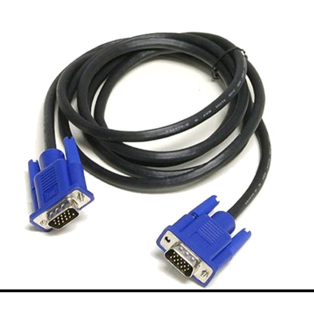 x2 Super SVGA/VGA Monitor Male to Male Extension Cable, 6ft - (Blue)